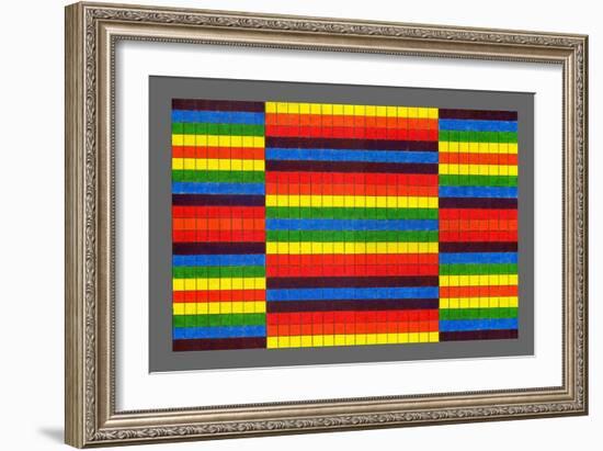 Striped Triptych, 2009-Peter McClure-Framed Giclee Print