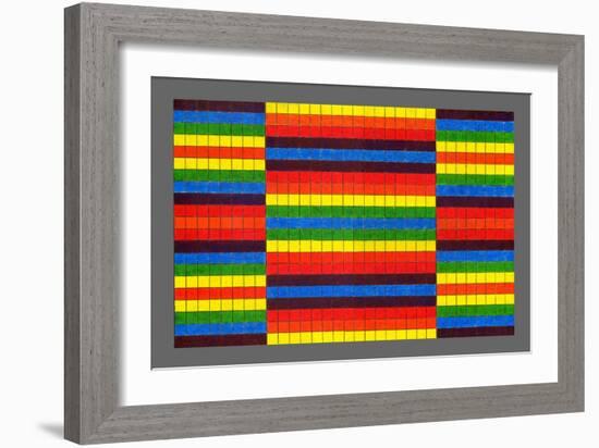 Striped Triptych, 2009-Peter McClure-Framed Giclee Print