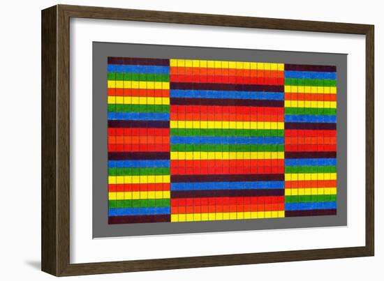 Striped Triptych, 2009-Peter McClure-Framed Giclee Print