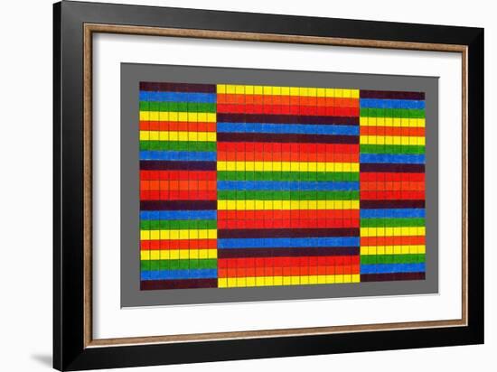 Striped Triptych, 2009-Peter McClure-Framed Giclee Print