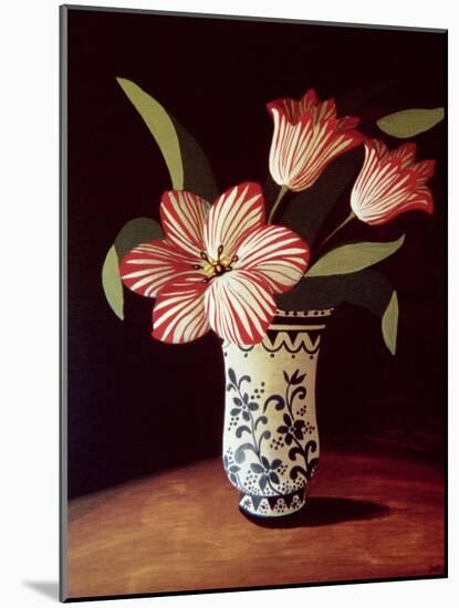 Striped Tulip-Dory Coffee-Mounted Giclee Print
