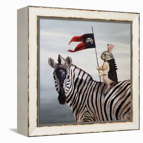 Striped Warrior-Lucia Heffernan-Framed Stretched Canvas