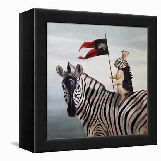 Striped Warrior-Lucia Heffernan-Framed Stretched Canvas