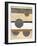 Stripes and Circles Neutral-Mike Schick-Framed Art Print