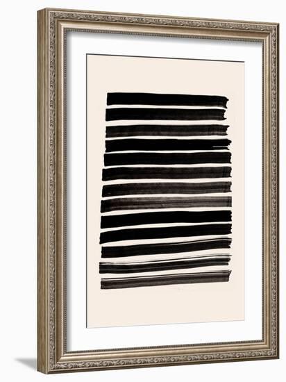 Stripes_Beige-1x Studio II-Framed Giclee Print