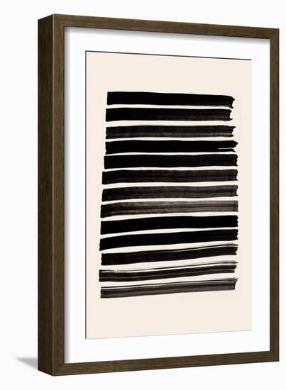 Stripes_Beige-1x Studio II-Framed Giclee Print