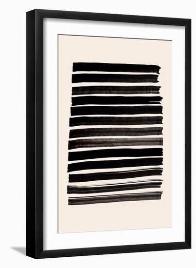 Stripes_Beige-1x Studio II-Framed Giclee Print