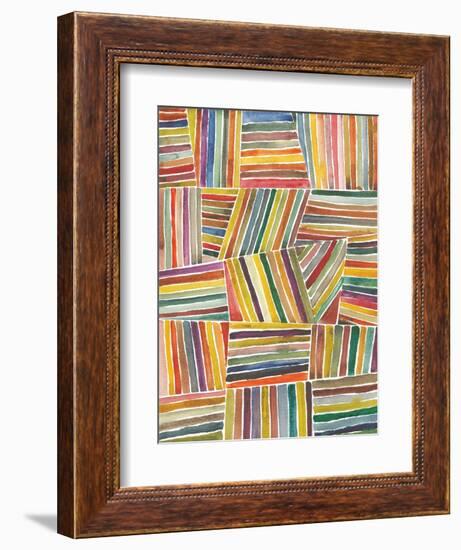 Stripes I-Cheryl Warrick-Framed Premium Giclee Print