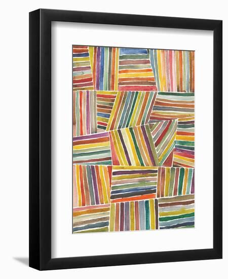 Stripes I-Cheryl Warrick-Framed Premium Giclee Print