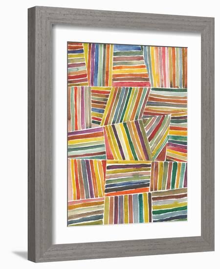 Stripes I-Cheryl Warrick-Framed Art Print