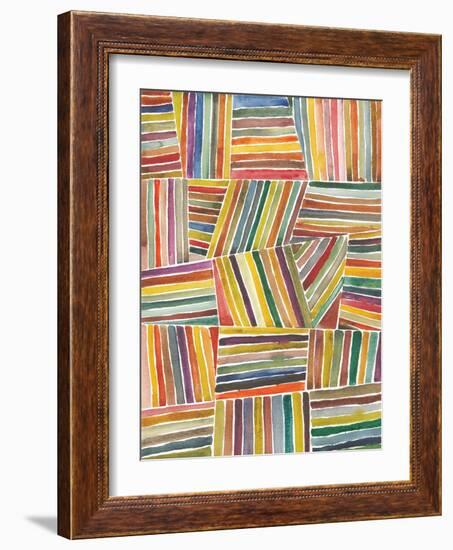 Stripes I-Cheryl Warrick-Framed Art Print