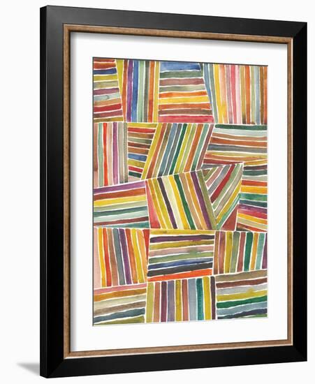 Stripes I-Cheryl Warrick-Framed Art Print