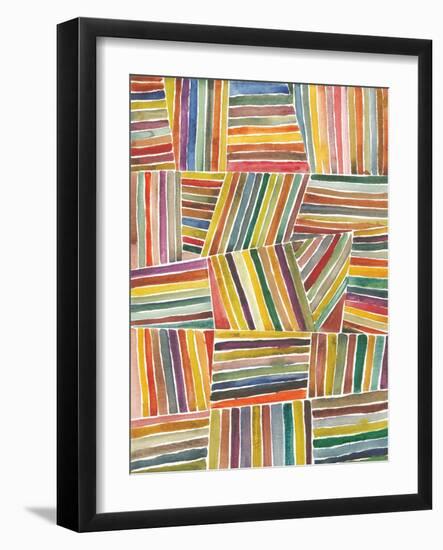 Stripes I-Cheryl Warrick-Framed Art Print