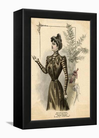 Stripey Sleeves 1899-null-Framed Stretched Canvas