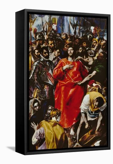 Stripping of Christ-El Greco-Framed Premier Image Canvas