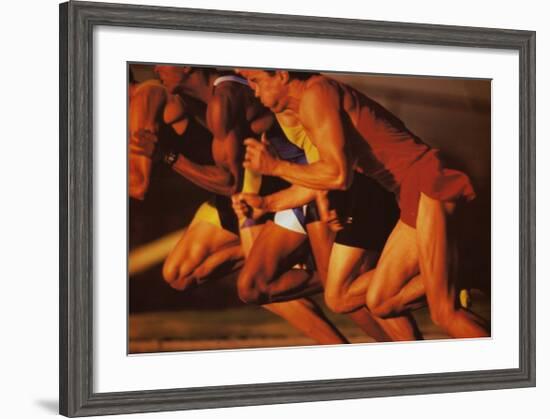 Strive: Racing-null-Framed Art Print