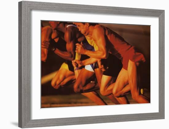 Strive: Racing-null-Framed Art Print