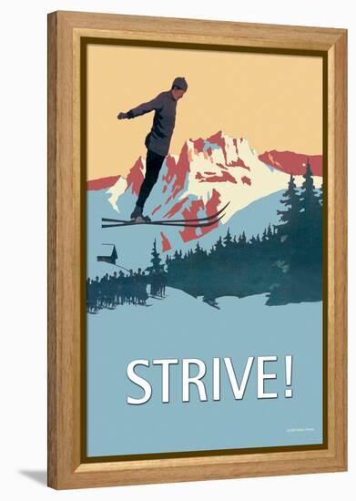 Strive!-null-Framed Stretched Canvas