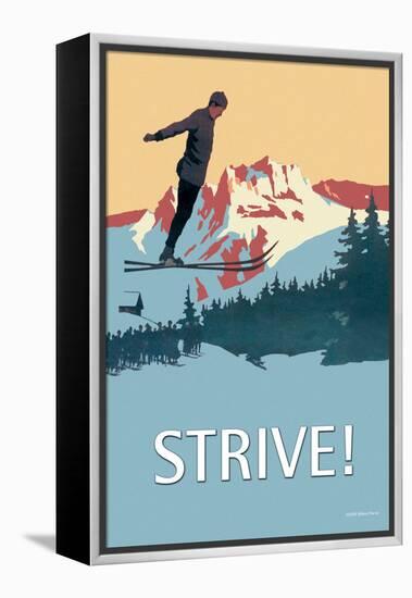 Strive!-null-Framed Stretched Canvas