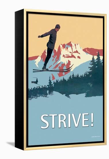 Strive!-null-Framed Stretched Canvas