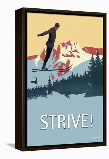 Strive!-null-Framed Stretched Canvas