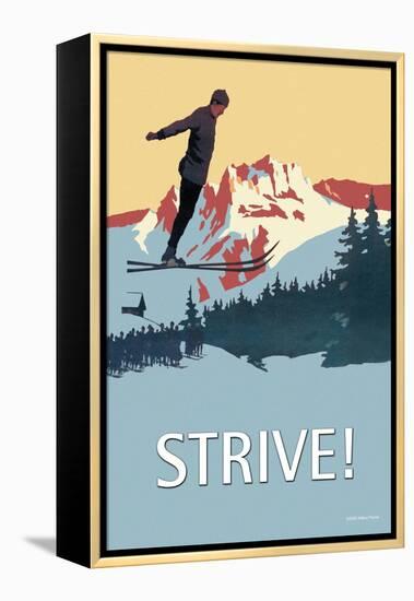 Strive!-null-Framed Stretched Canvas