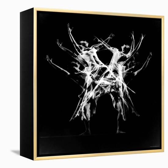 Stroboscopic Image of Dancer Ethel Butler of the Martha Graham Dance Group Performing-Gjon Mili-Framed Premier Image Canvas