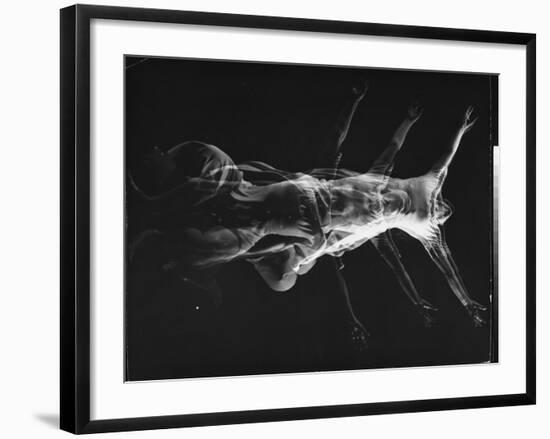 Stroboscopic Image of Dancer Ethel Butler of the Martha Graham Dance Group Performing,-Gjon Mili-Framed Premium Photographic Print