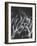 Stroboscopic Image of Nude Model Leaping Through Space-Gjon Mili-Framed Photographic Print