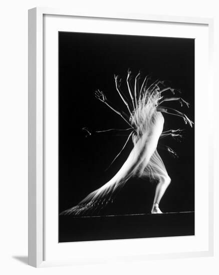 Stroboscopic Study of an Arm Movement Made by Dancer Patricia Mcbride-Gjon Mili-Framed Premium Photographic Print