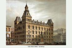 Symbols - Masonic Hall - Cincinnati, Ohio-Middleton, Strobridge & Co-Framed Art Print