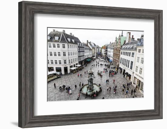 Stroget, the Main Pedestrian Shopping Street, Copenhagen, Denmark, Scandinavia, Europe-Yadid Levy-Framed Photographic Print