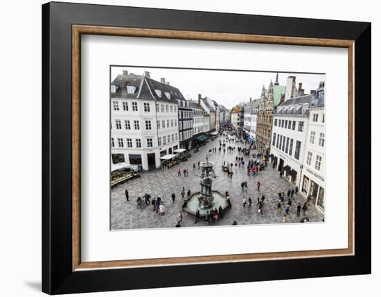 Stroget, the Main Pedestrian Shopping Street, Copenhagen, Denmark, Scandinavia, Europe-Yadid Levy-Framed Photographic Print