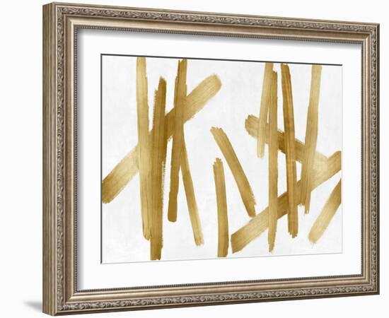 Strokes Gold II-Ellie Roberts-Framed Art Print