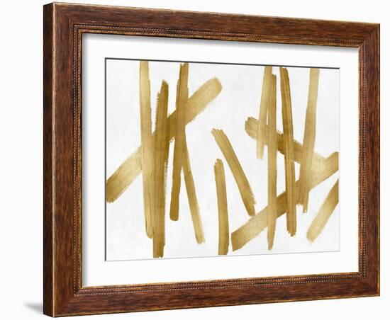 Strokes Gold II-Ellie Roberts-Framed Art Print