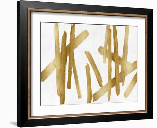Strokes Gold II-Ellie Roberts-Framed Art Print