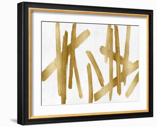 Strokes Gold II-Ellie Roberts-Framed Art Print