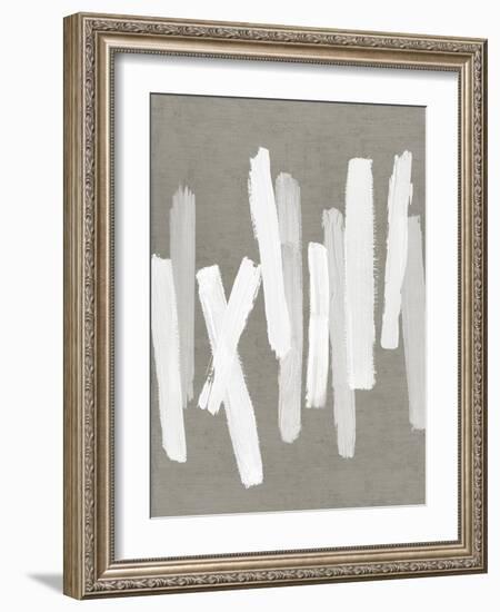 Strokes Neutral II-Ellie Roberts-Framed Art Print