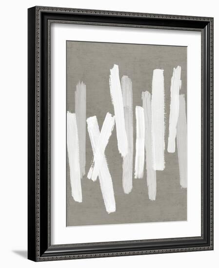 Strokes Neutral II-Ellie Roberts-Framed Art Print