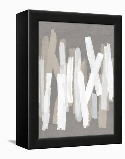 Strokes Neutral III-Ellie Roberts-Framed Stretched Canvas
