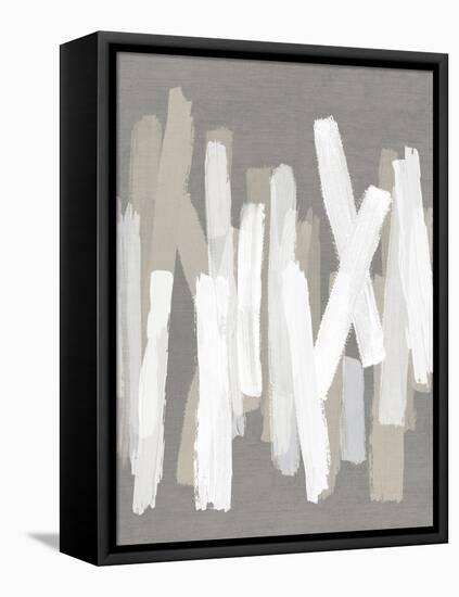 Strokes Neutral III-Ellie Roberts-Framed Stretched Canvas