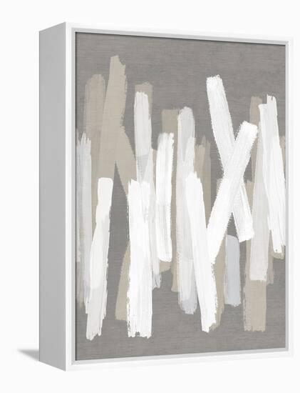 Strokes Neutral III-Ellie Roberts-Framed Stretched Canvas