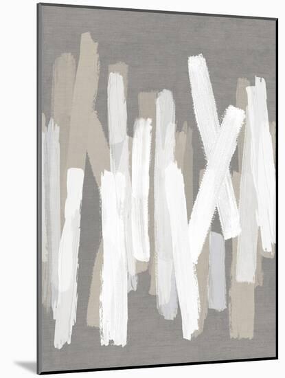 Strokes Neutral III-Ellie Roberts-Mounted Art Print