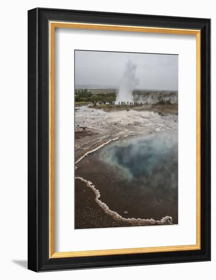 Strokkur Geyser, Geysir, the Golden Circle, Iceland, Polar Regions-Matthew Williams-Ellis-Framed Photographic Print