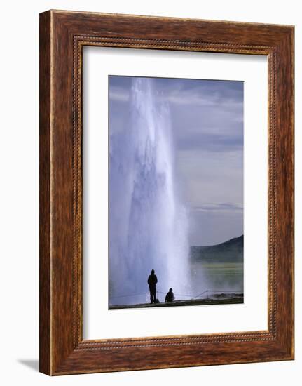 Strokkur Geysir Erupting-Paul Souders-Framed Photographic Print