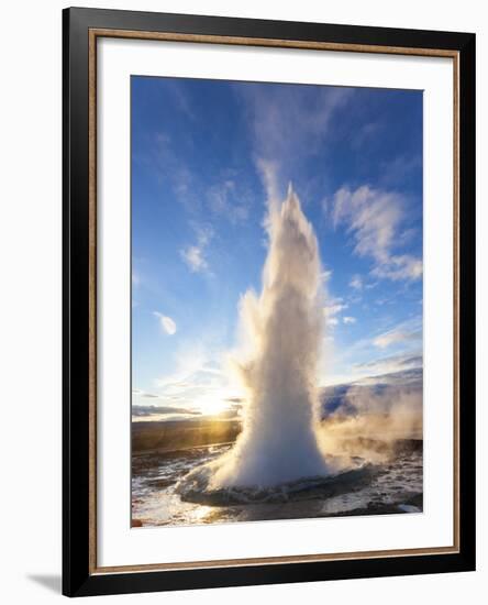 Strokkur (the Churn), Geysir, Golden Circle, Iceland-Peter Adams-Framed Photographic Print