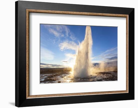 Strokkur (The Churn), Geysir, Golden Circle, Iceland-Peter Adams-Framed Photographic Print