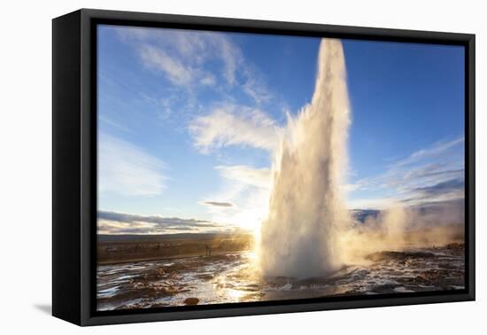 Strokkur (The Churn), Geysir, Golden Circle, Iceland-Peter Adams-Framed Premier Image Canvas