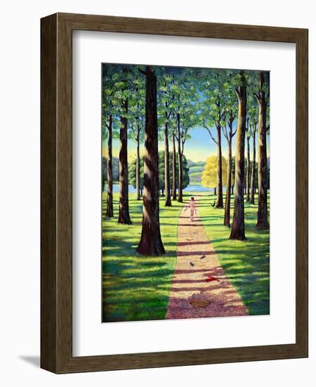 Stroll in Richmond Park, 1995-Liz Wright-Framed Giclee Print