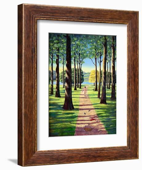 Stroll in Richmond Park, 1995-Liz Wright-Framed Giclee Print